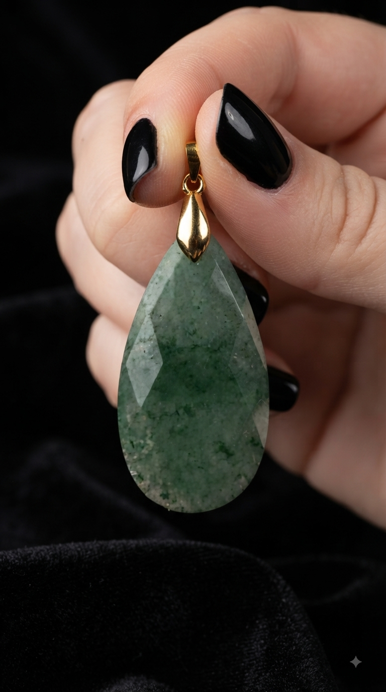 Pendentif aventurine verte