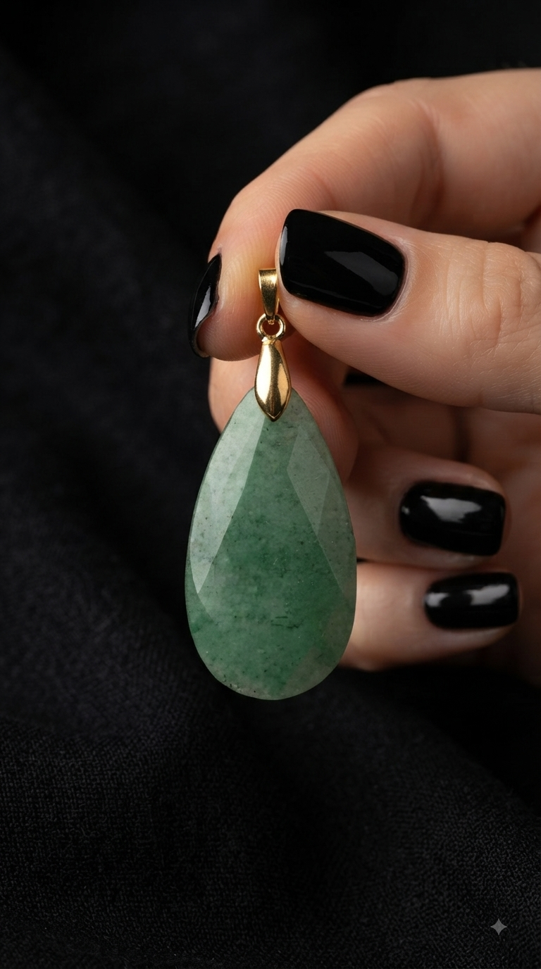 Pendentif aventurine verte
