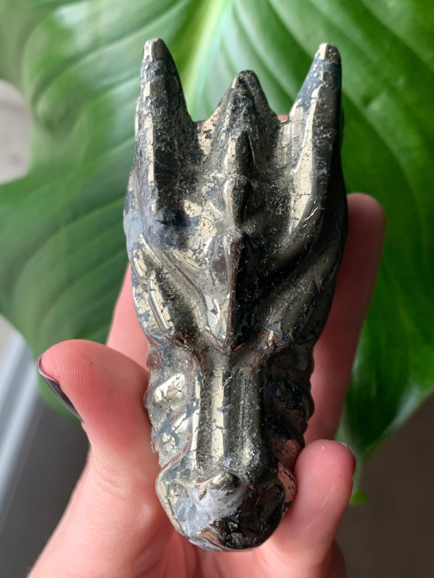 Crâne dragon pyrite