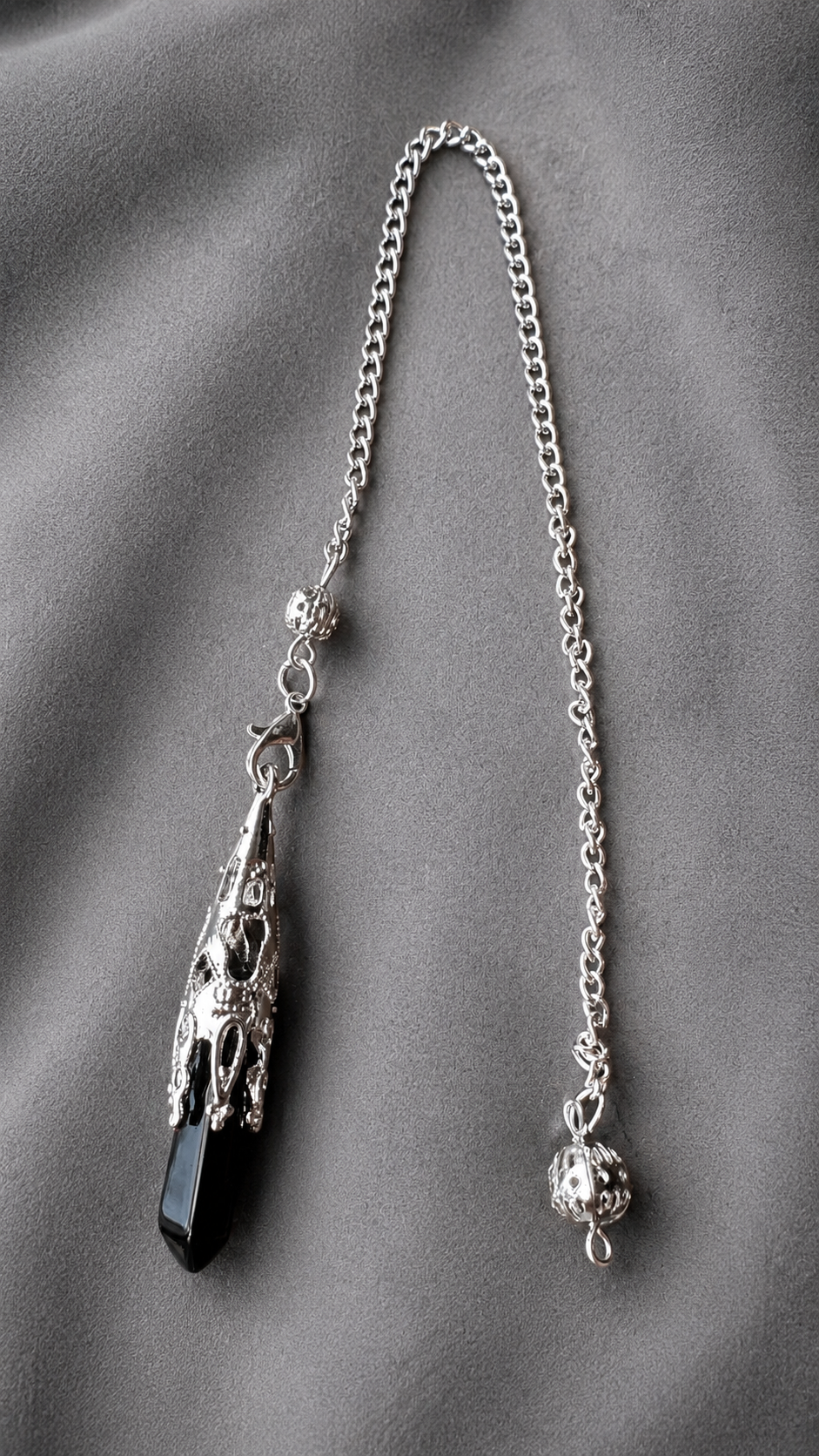 Pendule obsidienne noire