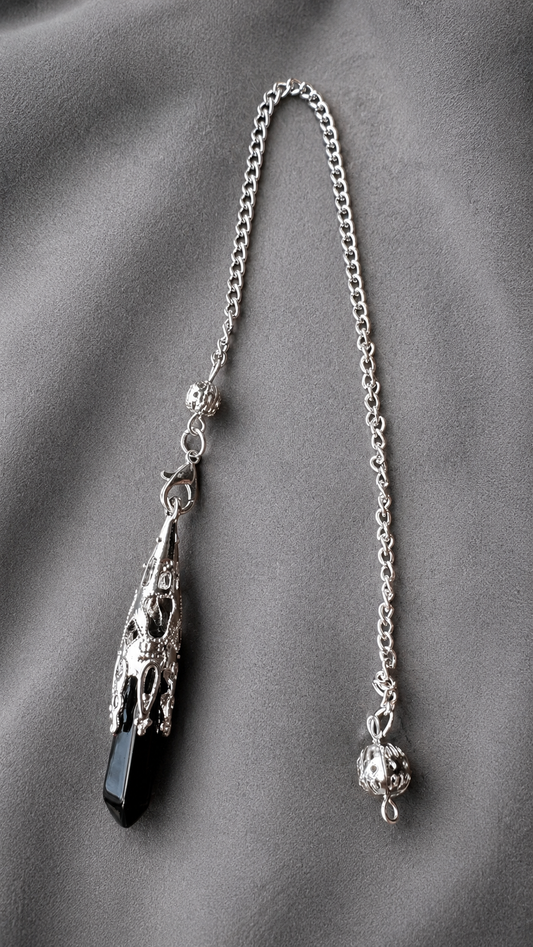 Pendule obsidienne noire
