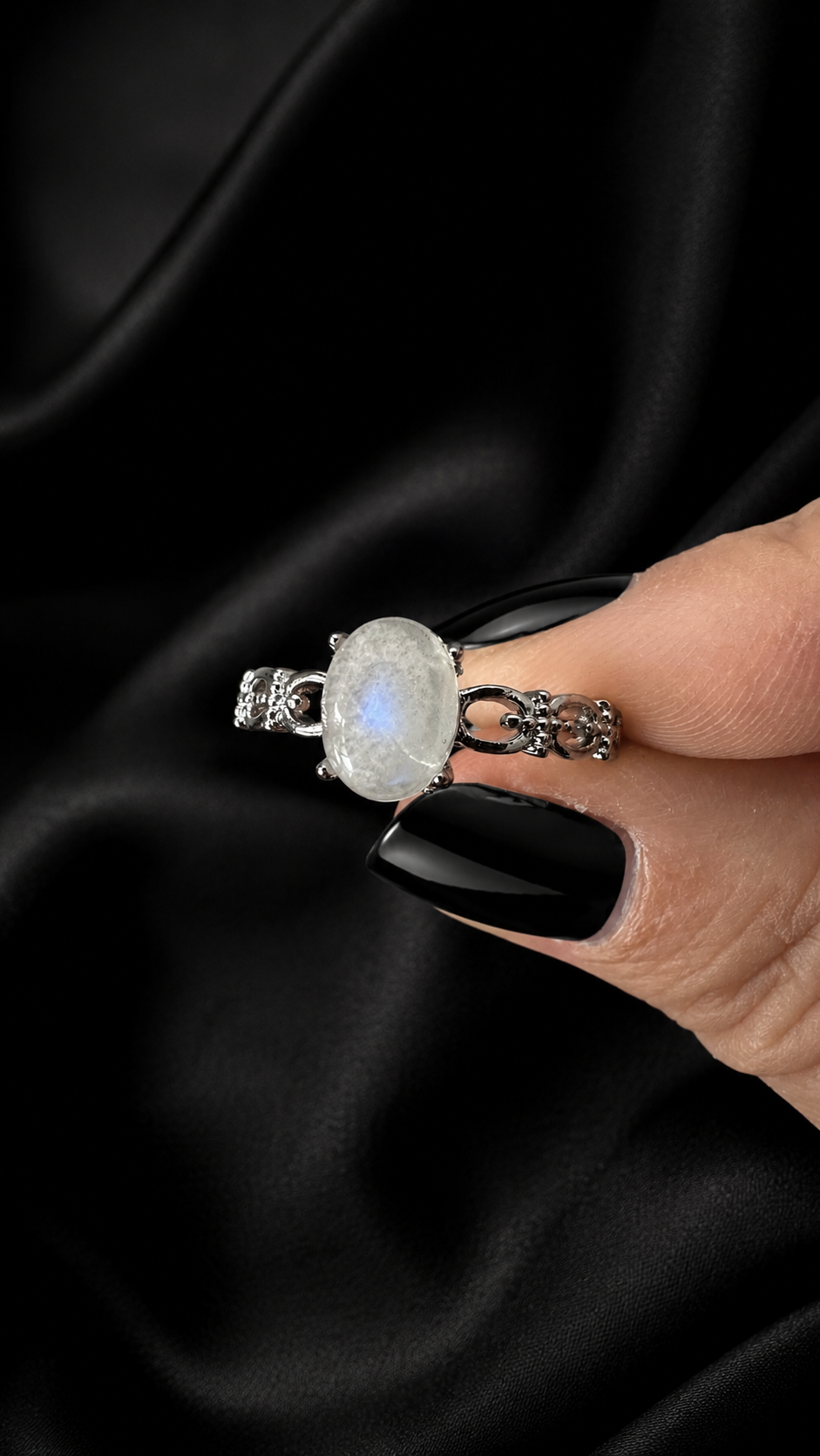 Bague pierre de lune
