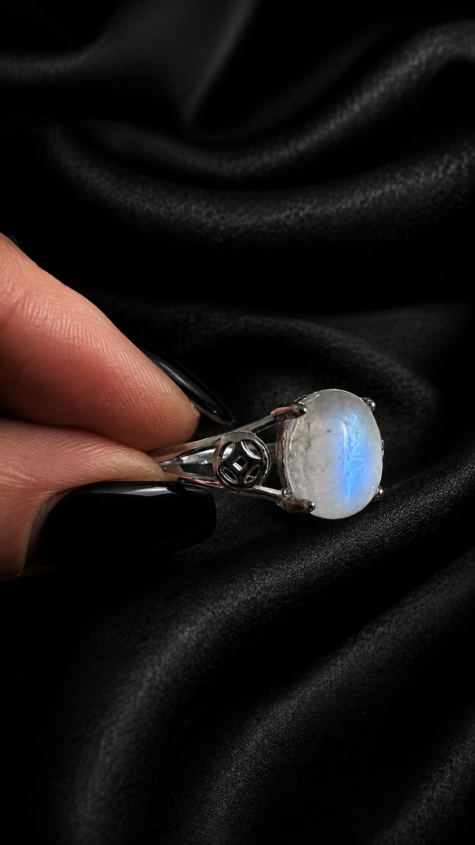 Bague pierre de lune