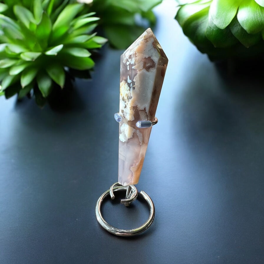 Sceptre agate fleur grise