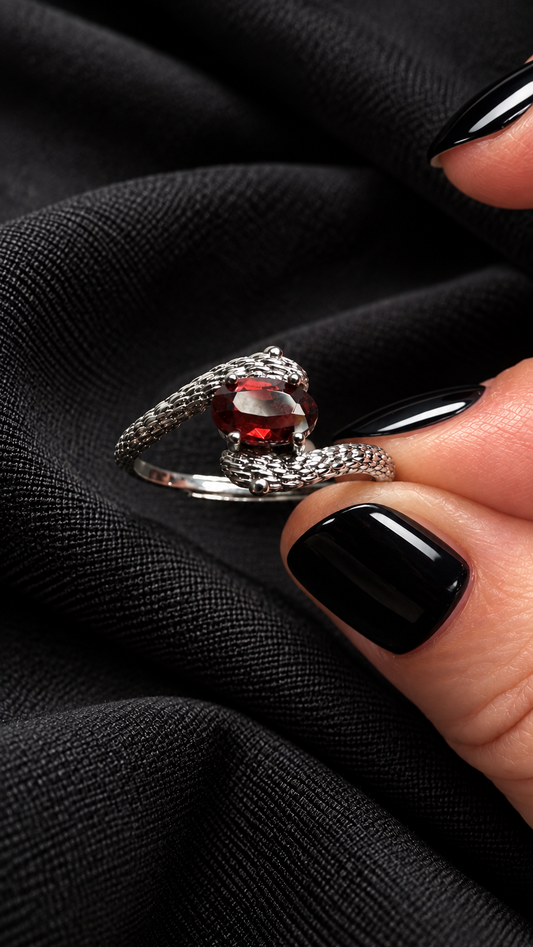 Bague grenat
