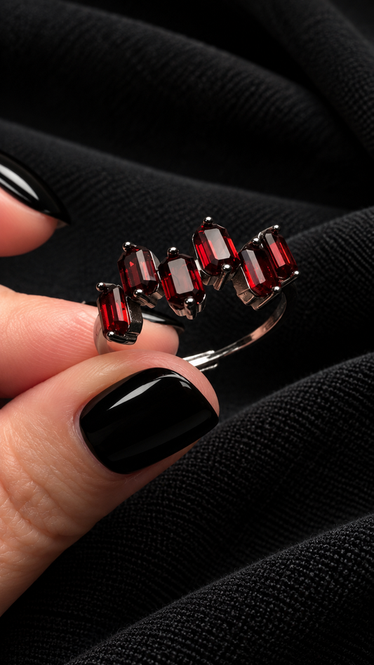 Bague grenat