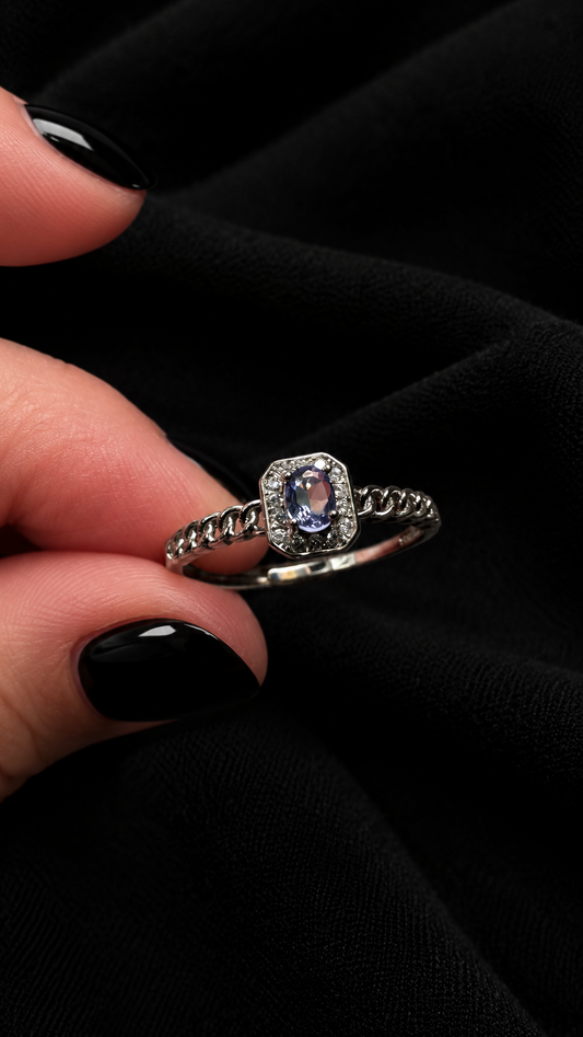 Bague tanzanite argent s925