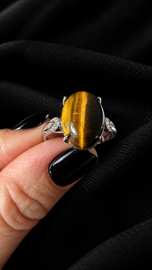 Bague œil de tigre