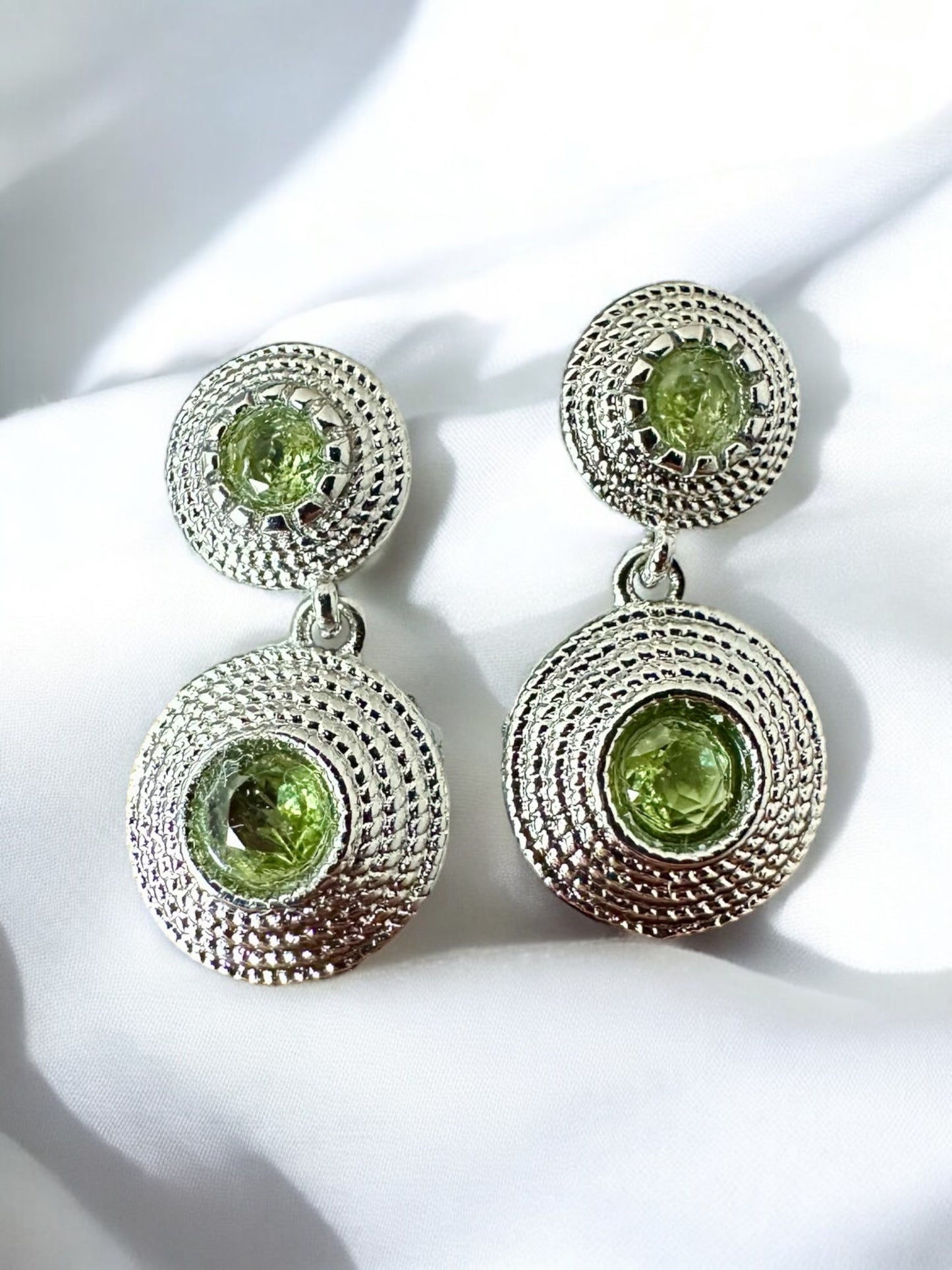 Boucles d’oreilles péridot