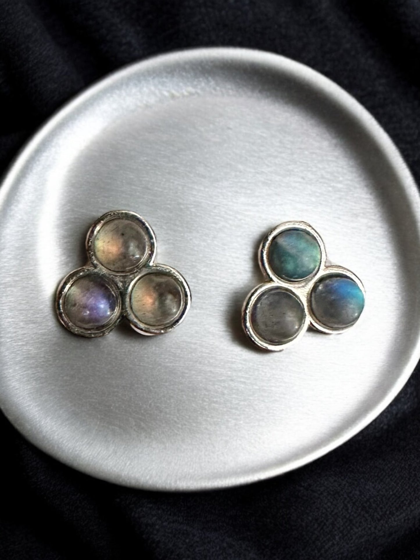 Boucles d’oreilles labradorite