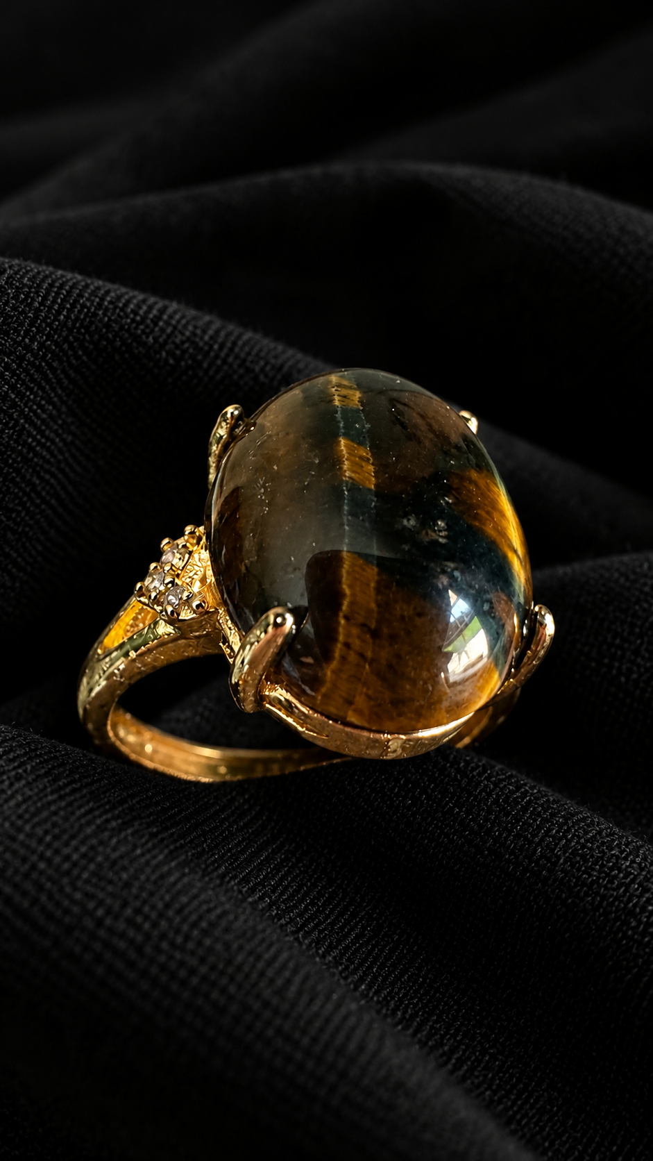 Bague œil de tigre