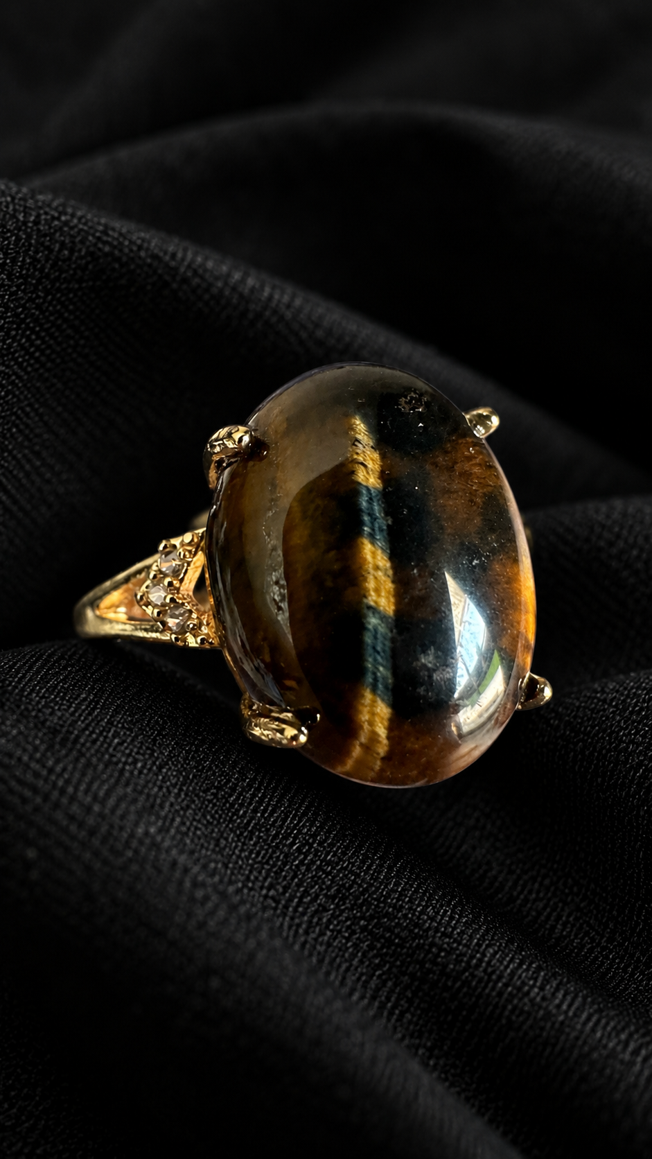 Bague œil de tigre