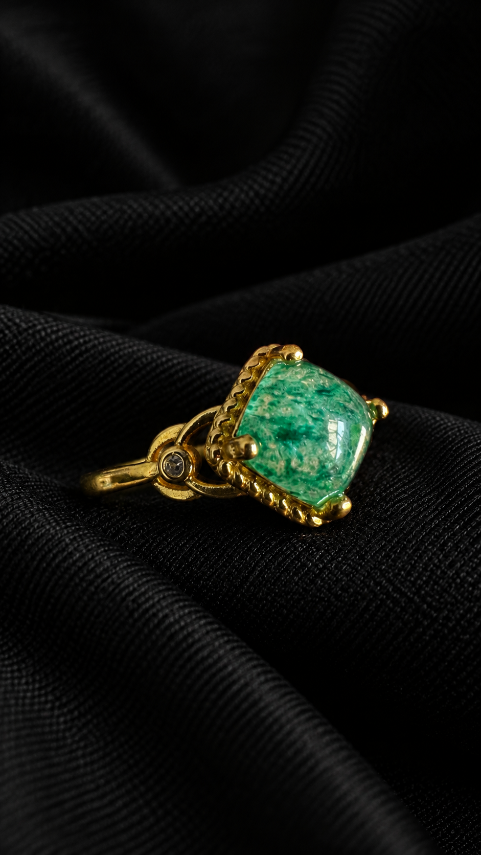 Bague agate mousse