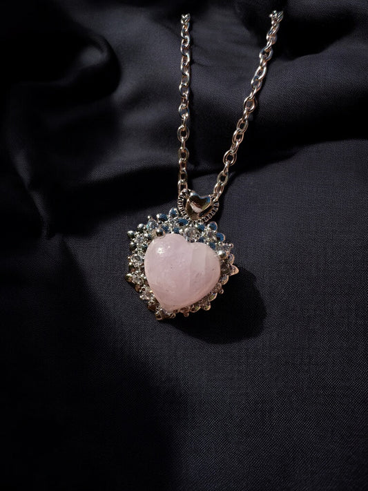 Pendentif kunzite cœur