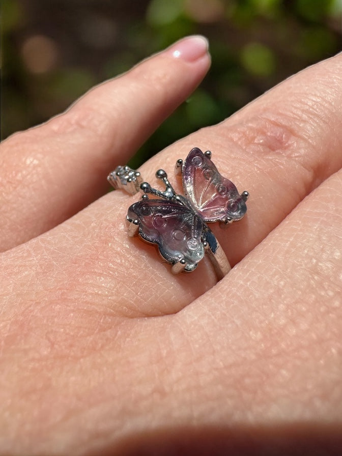 Fluorite Butterfly Ring 1