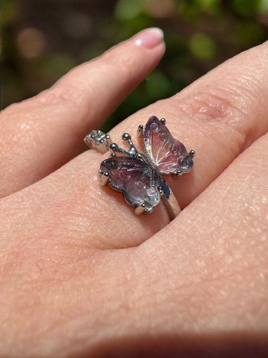 Fluorite Butterfly Ring 1