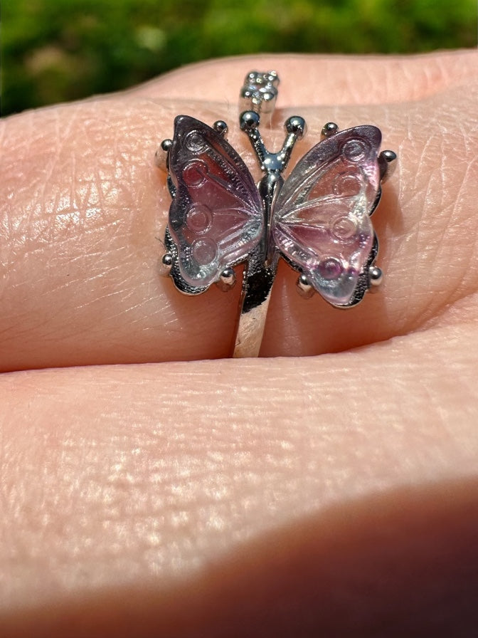 Fluorite Butterfly Ring 1