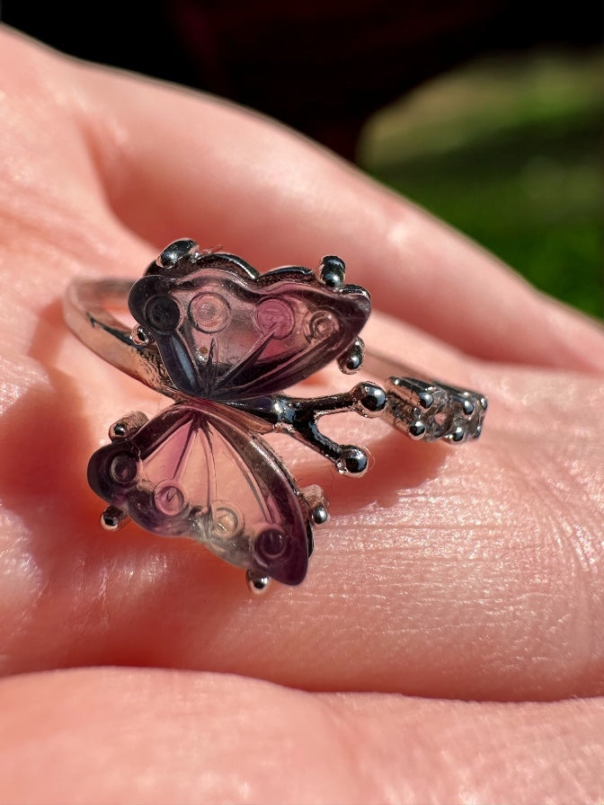 Fluorite Butterfly Ring 1