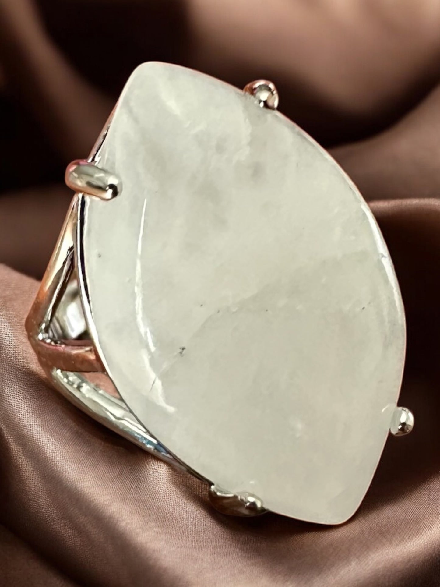 Bague cristal de roche