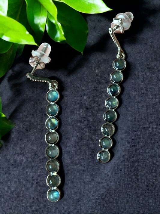 Pendientes de labradorita