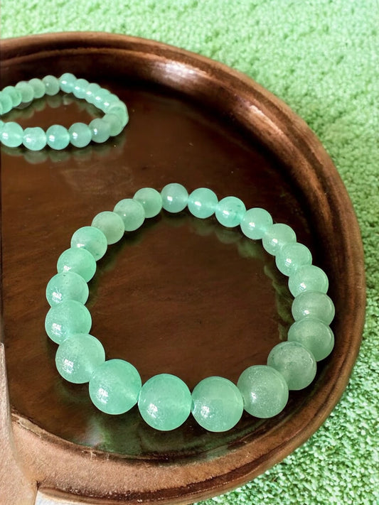 Bracelet en aventurine verte