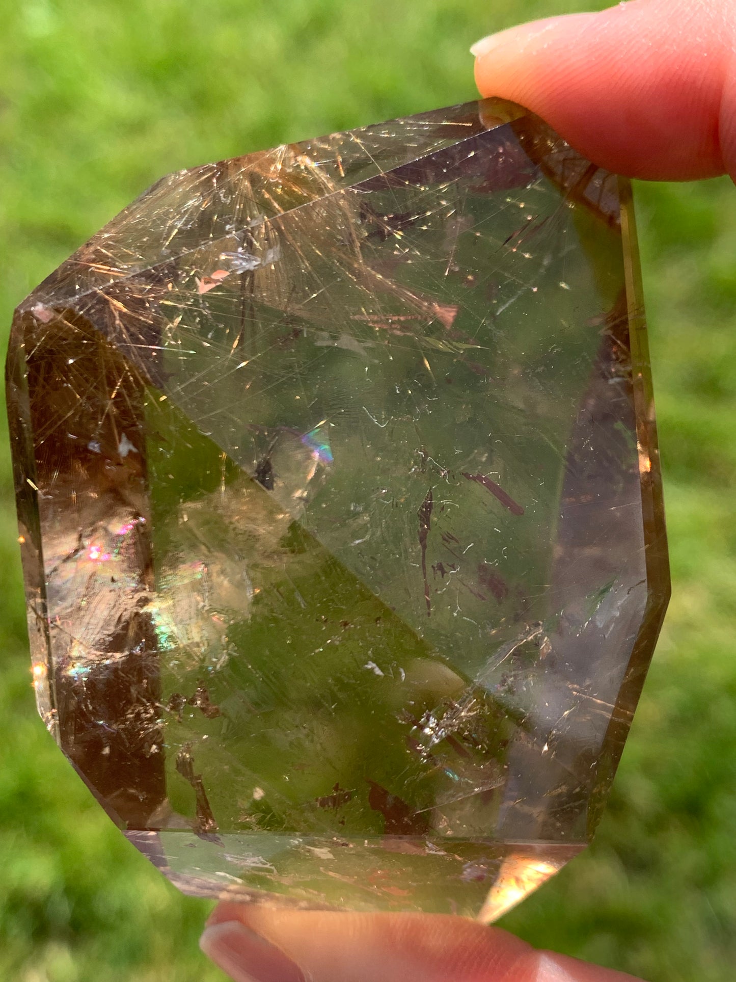 Quartz rutile doré