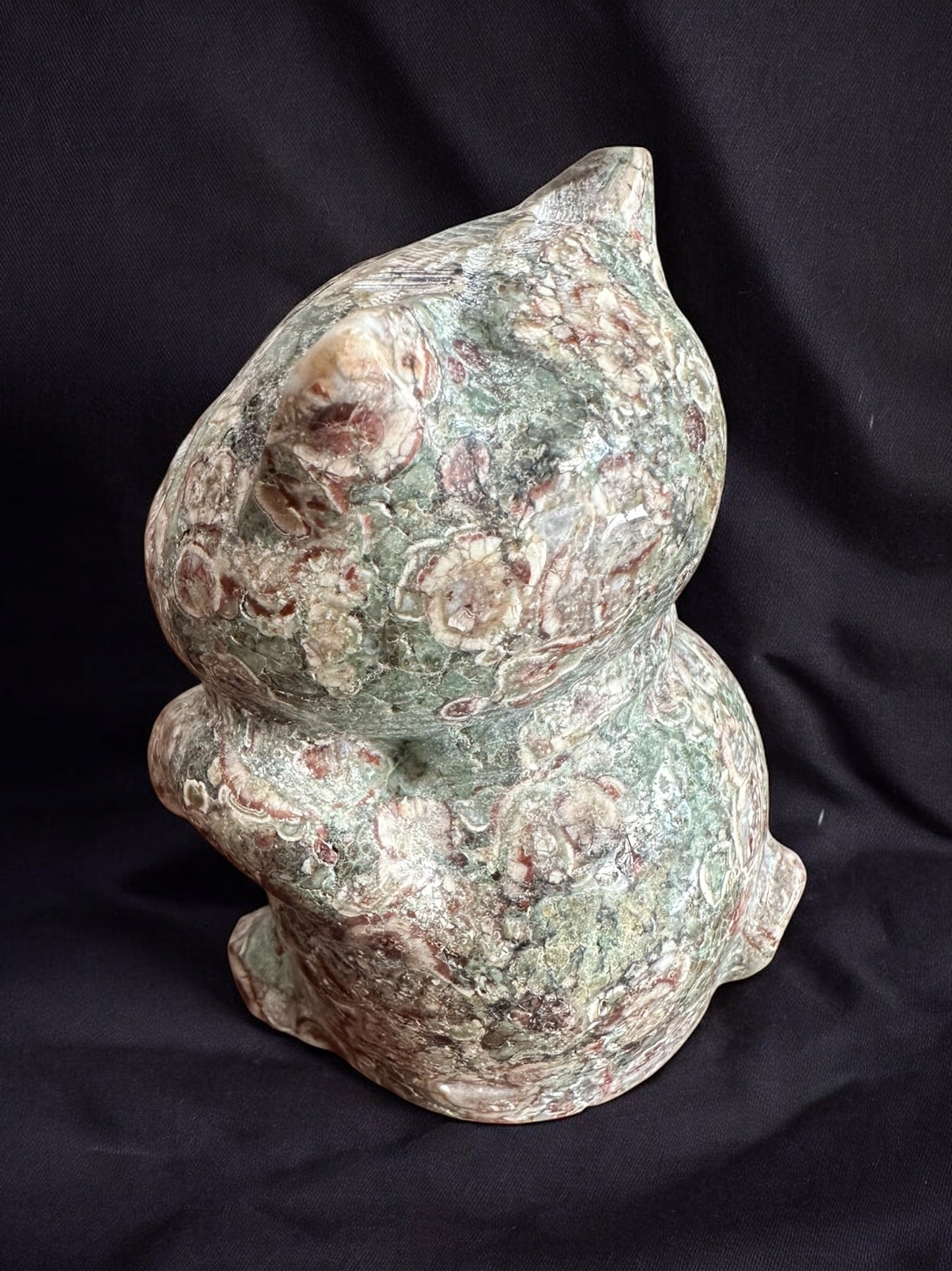 Maneki neko chat jaspe sakura