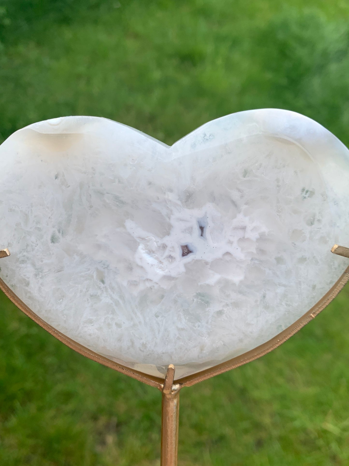 Coeur agate améthyste