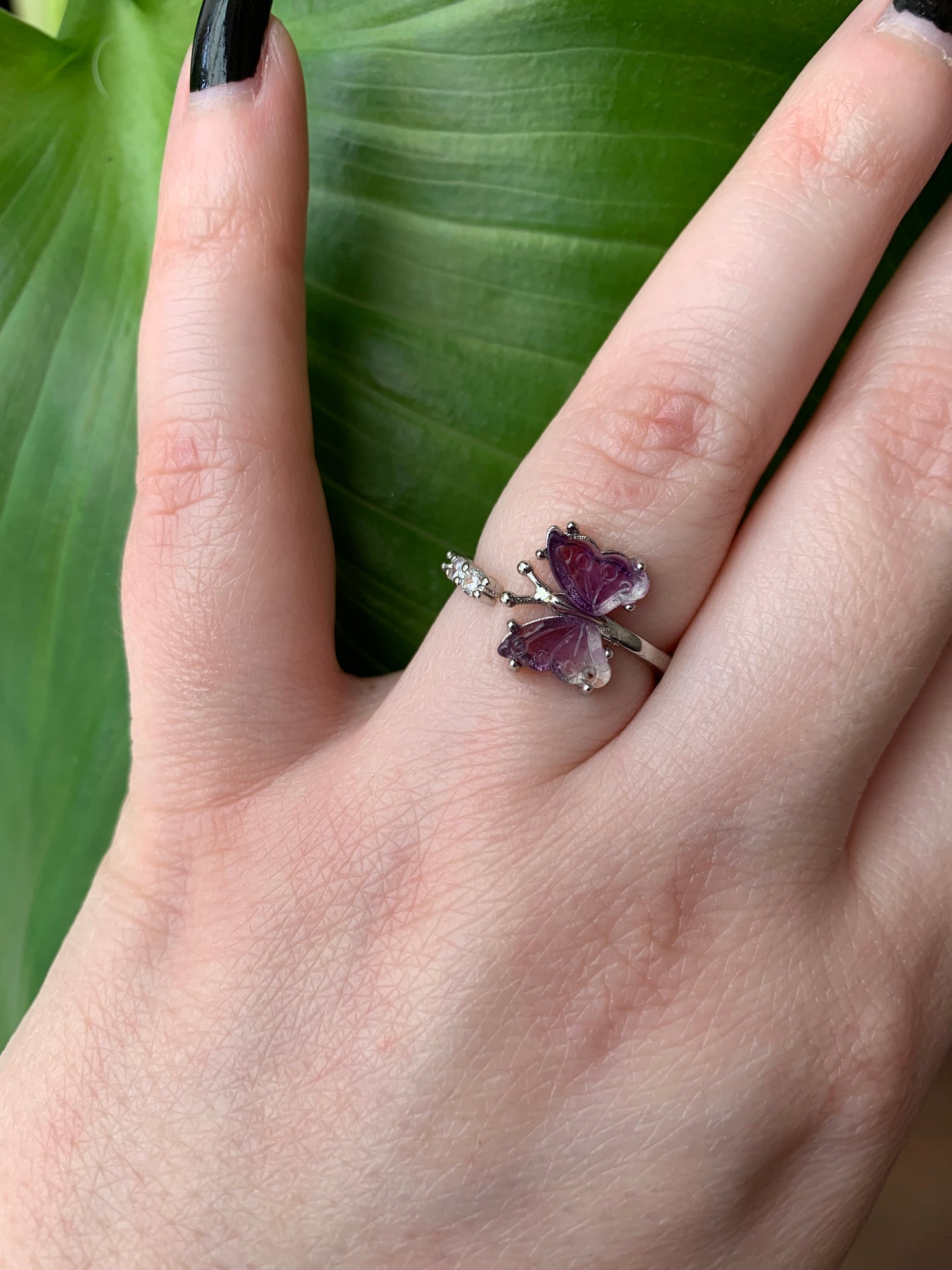 Bague papillon Fluorite 1